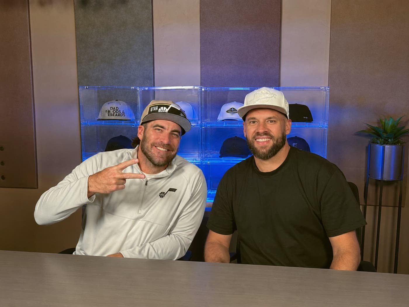 Josh Zieglowsky and Zach Spencer together in the studio