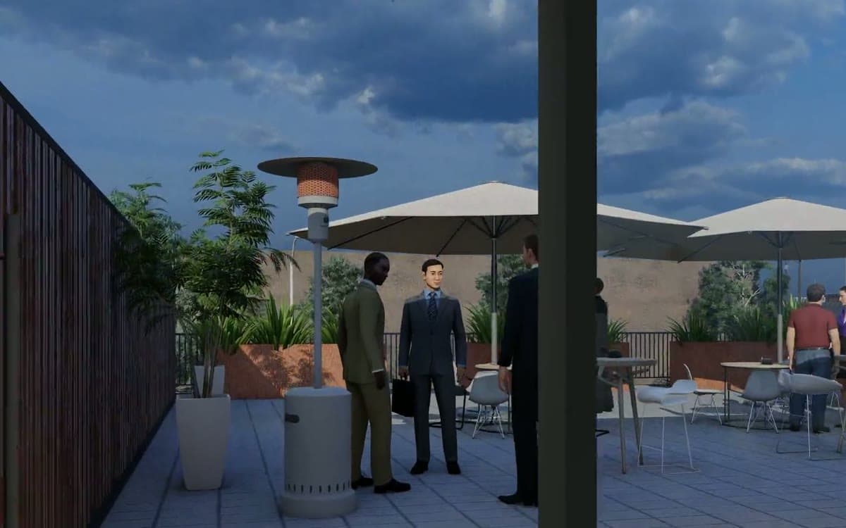 Rooftop Terrace — architectural rendering